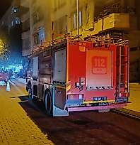 Siirt'te Apartmanın 5'inci Katındaki Klimanın Motoru Alev Aldı