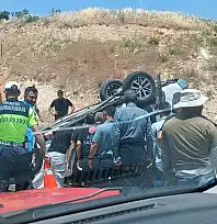 Siirt'te Araç Takla attı: Sürücü Araçta Sıkıştı