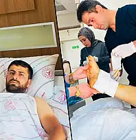 Siirt'te Beton Mikserine Kaptırdığı Bacağı Başarılı Ameliyatla Kurtarıldı