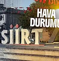 Siirt'te Bugün Hava Nasıl Olacak? İşte İlçe İlçe Sıcaklıklar
