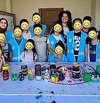 Siirt'te Çocuklar Atıkları Sanata Dönüştürdü