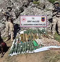 Siirt'te Çok Sayıda Mühimmat Ele Geçirildi Mağara ve Sığınak Kullanılamaz Hale Getirildi