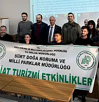 Siirt'te Doğa Turizmi ve Sürdürülebilir Turizm Eğitimi Düzenlendi