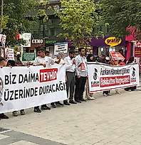 Siirt'te Furkan Vakfı Gönüllülerinden Alparslan Kuytul İçin Basın Açıklaması