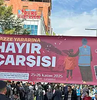 Siirt'te Gazze İçin Hayır Çarşısı: İlk Günde 603 Bin TL Toplandı