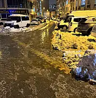 Siirt'te kar yağışının ardından erime başladı