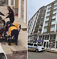 Siirt'te Nihat Aykut Caddesi'nde 3. kattan düşen kadın ağır yaralandı