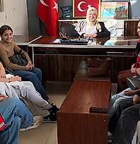 Siirt'te ODES Kapsamındaki Çocuklardan Muhtar Ziyareti