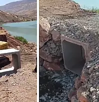 Siirt'te Selin Açtığı Yarık Kapatıldı, Hayvanların Suya Erişimi Sağlandı