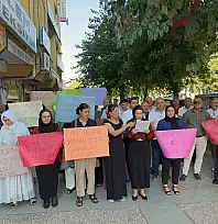 Siirt'te Şengal Katliamının 12'nci Yılında Basın Açıklaması