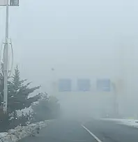 Siirt'te Sis Etkili Oluyor, Görüş Mesafesi Yer Yer 50 Metreye Düştü