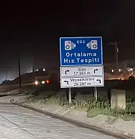 Siirt'te Sürücüler Dikkat! Ortalama Hız Denetimi Başladı