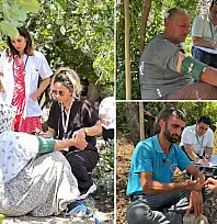 Siirt'te Tarım İşçilerine Yerinde Sağlık Hizmeti: Fıstık Bahçelerinde Sağlık Taraması Yapıldı