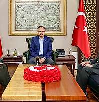 Siirt'te Tuğgeneral Çatak Ve Yarbay Seçkin, Vali Kızılkaya'yı Ziyaret Etti