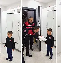 Siirt'te Yunus Polislerinden Minik Muhammed Emin'e Doğum Günü Sürprizi