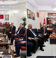 Siirt Valisi Dr. Kemal Kızılkaya'dan AK Parti ve MHP İl Başkanlıklarına Ziyaret