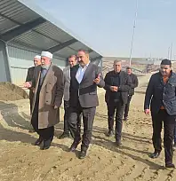 Siirtli Kanaat Önderi Şeyh Muiniddin Aydın'dan Asfalt Plenti Ziyareti