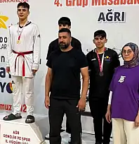 Siirtli Tekvandocu Ulaş Gezmiş Elçiçek'ten Ağrı'da Bronz Madalya