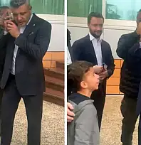 Toplantı sonrası minik taraftarın Sadettin Saran'dan isteği konuşuldu