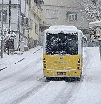 Yoğun kar yağışı sonrası Siirt'te toplu ulaşım ücretsiz oldu