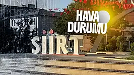 Siirt Hava Durumu: Sıcaklıklar 39 Dereceye Kadar Yükselecek
