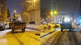 Siirt'te Kar Küreme ve Tuzlama Çalışmaları Sürüyor