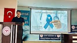 Siirt'te prostat kanseri farkındalık eğitimi: Op. Dr. Miraç Ataman önemli bilgiler verdi