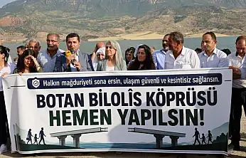 7 Yıldır Beklenen Köprü İçin Siirt'te Ses Yükseldi! DBP Eş Genel Başkanı Uçar'da Açıklamaya Katıldı