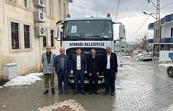 Atabağı Belediyesi'ne Yeni Arazöz Hibe Edildi