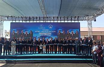 Bakan Abdulkadir Uraloğlu, Siirt Havalimanı'nın Yenilenen Terminal Binasının Açılışını Yaptı