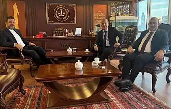 Fevzi Sevgili ve Cevher Çiftçi Ekrem Olgaç'ı ziyaret etti