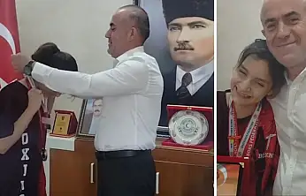 Gökçebağ Belediye Başkanı Çiçek'ten Şampiyon Hiranur Yıldız'a Tebrik