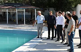 Kurtalan'da Yarı Olimpik Yüzme Havuzu Yenileniyor: Kaymakam Başara Çalışmaları İnceledi
