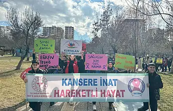 Kurtalan' Dünya Kanser Günü'nde farkındalık yürüyüşü düzenlendi