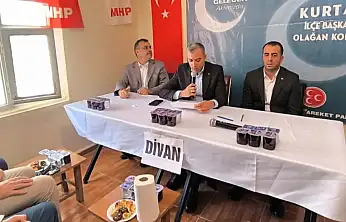 MHP Kurtalan İlçe Kongresi Yapıldı: Burhan Polat Güven Tazeledi