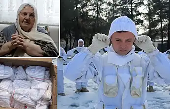 Sabahat teyzeden Siirt'te görev yapan jandarma komandolarına 400 bere