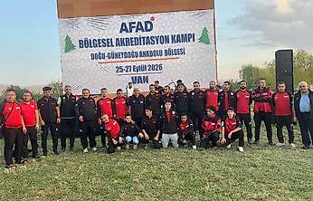 Siirt AFAD Ekibi Van'daki Akreditasyon Kampına Katıldı