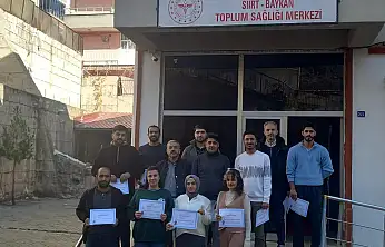 Siirt Baykan'da iş sağlığı ve güvenliği eğitimleri tamamlandı