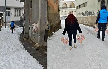 Siirt Belediyesi'nden Kış Günlerinde Ev Ev Destek