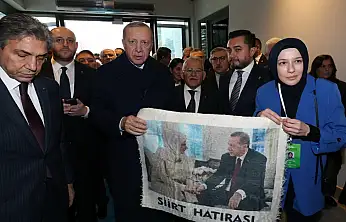 Siirt'e Ait El Dokuması Tiftik Battaniyesi Cumhurbaşkanı Erdoğan'a Takdim Edildi