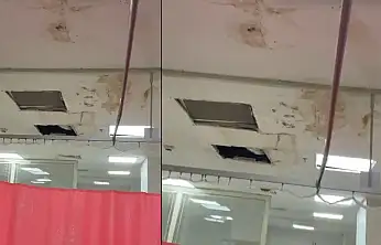 Siirt Eğitim ve Araştırma Hastanesi Acil Servisindeki Paslı Tavan Tepki Çekti