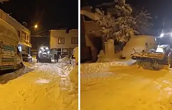 Siirt Eruh'ta Karla Mücadele Gece Boyu Sürdü