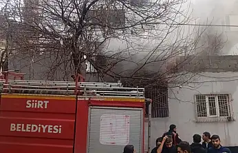 Siirt'te Evde Çıkan Yangında Eşyalar Küle Döndü