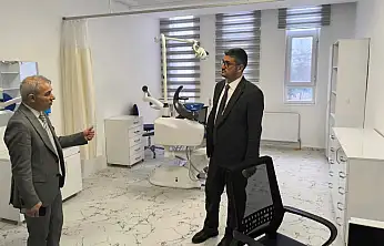 Siirt İl Sağlık Müdürü Hacıoğlu, Kurtalan Ağız ve Diş Sağlığı Hastanesinde incelemelerde bulundu