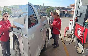 Siirt'in İlk Kadın Pompacısı Dilan Zerdelci İlgi Odağı Oldu