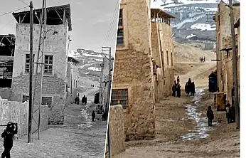 Siirt Şeyh Süleyman Mezarlığı'na Giden Tarihi Sokağın Yıllar Önceki Hali Ortaya Çıktı
