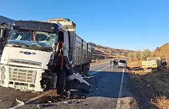 Siirt Şirvan'da İki Kamyon Çarpıştı: 1 Yaralı