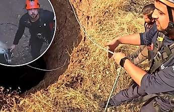Siirt'te 30 Metrelik Obruğa Düşen Keçi AFAD Ekiplerince Kurtarıldı
