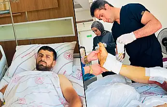 Siirt'te Beton Mikserine Kaptırdığı Bacağı Başarılı Ameliyatla Kurtarıldı