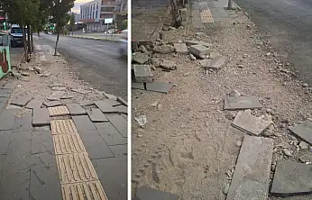 Siirt'te Bozuk Kaldırım Tepki Topladı: ''İlla Kaza mı Olması Gerekiyor?''